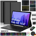 Für Samsung Galaxy Tab A7 10.4 Zoll QWERTZ Tastatur Maus Hülle Smart Case Tasche