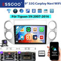 32G Android 13 Autoradio Carplay GPS Nav WIFI RDS KAM Für VW Tiguan 5N 2007-2016