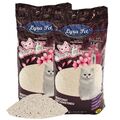 2 x 15 L Lyra Pet® Katzenstreu SilverCat® Babypuderduft Klumpstreu Naturprodukt