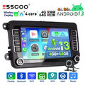 Carplay Autoradio 64G CAM+ 7" Android 13 GPS Für VW GOLF 5 6 Touran Passat Jetta