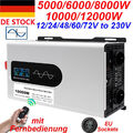 5000W ~ 12000W Max 12V 24V 48V 230V Reiner Sinus Spannungswandler Wechselrichter