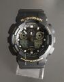 Herrenuhr Casio G shock GA - 100 GBX Schwarz Gold. 