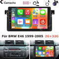 9 Zoll DAB+Apple CarPlay Android Auto Autoradio GPS Nav DSP FM BT für BMW E46 M3