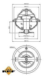 NRF Thermostat, Kühlmittel  u.a. für AUDI, FORD, PORSCHE, VWDie Nr.1* für Autoteile: Top-Preis-Leistungs-Verhältnis