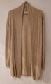 100 % KASCHMIR Strickjacke Cardigan beige natur 36 -38 S-M TOP Zust.