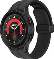 Samsung Galaxy Watch5 Pro 45 mm Titangehäuse black titanium am D-Buckle Sportarm