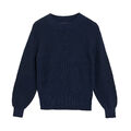 Neu Damen Pullover Übergröße 22 24 Rundhals Marine Pulli Pulli Oberteil mit Wolle