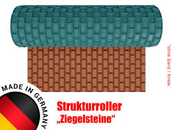 Strukturwalze Walze Roller "Ziegelsteine" Modellbau in 1:87 1:72 1:35