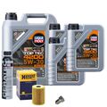 Motoröl 5W30 LIQUI MOLY Top Tec4200 8L+HENGST Ölfilter+Cera Tec+Ölablassschraube