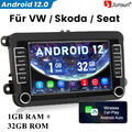 Multimedia 7”Autoradio Carplay SWC GPS NAVI Für VW/Skoda/Seat 1+32G BT RDS WIFI