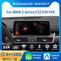 12,3" DAB+ Android 14 Autoradio CarPlay 8+128GB GPS Navi Für BMW 2er F45 F46 NBT