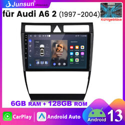 6G+128G Android 13 Carplay 8-Kern Autoradio GPS SWC Für AUDI A6 S6 RS6 1997-2004