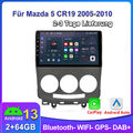 Autoradio Für Mazda 5 CR19 Carplay Android 13 GPS NAVI SWC WIFI RDS DAB+ 2+64G