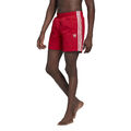 Adidas Originals Badeshorts für Herren Adicolor Classics 3-Streifen Rot