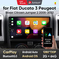 64GB Android13 Autoradio Für Fiat Ducato Peugeot Boxer Citroen Carplay GPS DAB+