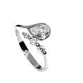 ZEEme Ring 925 Sterling Silber rhodiniert mit Zirkonia weiß Damen NEU