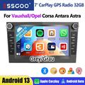 Für Opel Corsa C/D Zafira B Astra H Android 13 Apple Carplay Autoradio GPS NAVI