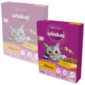 Whiskas Adult 1+ Trockenfutter für Katzen mit Huhn, 2 x 300 g