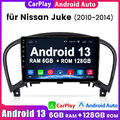 Für Nissan Juke J15 2010-2014 Autoradio 9" Android 13.0 GPS Navi WIFI FM 6+128GB