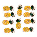 20X Ananas Anhänger Frucht Obst Charms Armband Halsketten DIY Schmuck Gold ye