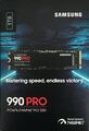 Samsung 990 PRO NVMe SSD 1 TB M.2 PCIe 4.0 3D-NAND TLC 7.450 MB/s NEU OVP