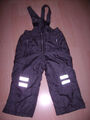 Skihose Schneehose Thermohose Hosenträger Reflektoren DUNKELGRAU ANTHRAZIT Gr.98