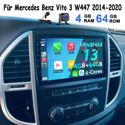 KAM+ Für Mercedes Benz Vito W447 13" Autoradio GPS Navi Android13 CarPlay 4+64G