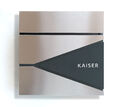 EXCLUSIVER DESIGN BRIEFKASTEN EDELSTAHL ANTHRAZIT POSTKASTEN mit NAME RAL 7016