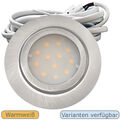 Flache LED-Einbauspots New Lina, IP44, 12V, 3W, Loch 54-60mm, Tiefe 22mm, 3000k✅