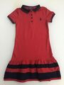 ❤️Polo Ralph Lauren Mädchen Kleid Polokleid kurzarm rot Gr.8-10Y (Gr.134/140)❤️