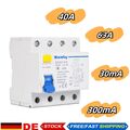 FI Fehlerstromschutzschalter RCD Typ B 63A Wallbox E-Auto Allstromsensitiv DHL