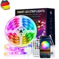 5-10m 12V 5050 RGB LED Stripe Streifen Lichtband Leiste Kette App-Steuerung