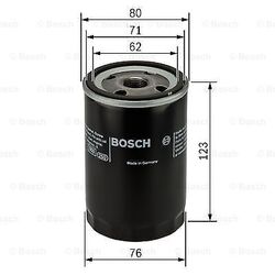 BOSCH P3314 Ölfilter Anschraubfilter für AUDI VW SEAT SKODA