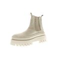 Tamaris Stiefelette Chelsea Boots Warmfutter Beige Leder Damen Schuhe Gr. 38