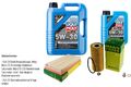 MANN Inspektionspaket 6 L LIQUI MOLY Longtime High Tech 5W-30 für Mercedes