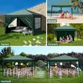 OUTVITA Falt Pavillon WASSERDICHT Pavillion Gartenzelt Dachmaß 2x2m/ 3x3m/ 3x6m