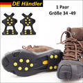 Anti-Rutsch Spikes Schuhe Schuhspikes Eiskrallen Schuhkrallen Gleitschutz 34-49