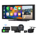 CAM+CarPlay Android Auto 10,2" IPS Tragbares Autoradio Bluetooth Navi Car Stereo