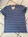 Puma T Shirt Blau Geringelt Gr. L 52/54