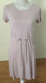 NEUw H&M leichtes Sommer Kleid Gr XS 34, altrosa, Tunnelzug, 100% Viskose