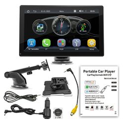 Tragbarer Apple CarPlay und Android Auto Wireless Display Autoradio 9" Zoll AUX