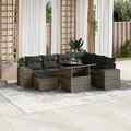 Gartenmöbel Sofa Garnitur Sitzgruppe Lounge 8-tlg. Schwarz Poly Rattan vidaXL