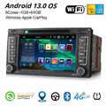 64GB 8-Kern Android 13 Autoradio CarPlay WiFi 4G Navi Für VW Touareg T5 Multivan