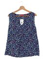 s.Oliver Bluse 40 M blau Blumenmuster ärmellos