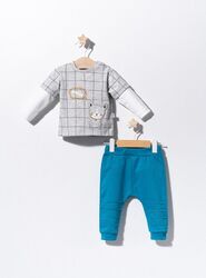 Neu Baby Anzug 2tlg Set Geschenkset  Sweat-Shirt und Hose Gr. 68 74 80 86 92