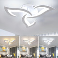 Moderne LED Deckenleuchte Dimmbar 3-Farbige Deckenlampe Küchen Flur Wohnzimmer