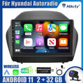 DAB+Carplay Autoradio Android 11 Für Hyundai ix35 Tucson 2009-2015 GPS Navi WiFi