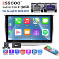Android 13 DAB+ Autoradio 1+32G Carplay Für VW Passat B7 10-15 GPS RDS BT KAM