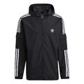 adidas Herren 3-stripes Jacke Sportjacke Kapuzenjacke Trainingsjacke, Schwarz XS