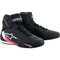 Alpinestars Sektor Gr. 11,5 Motorrad Schuhe Stiefel schwarz-weiß-fluorot